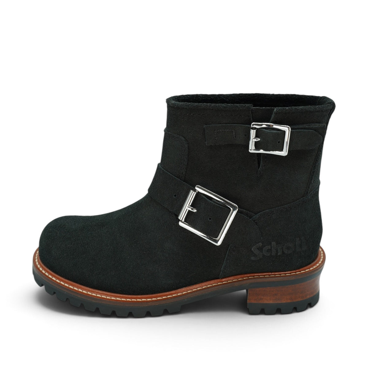 Short Engineer Boots / Black (Suede)（エンジニアショートブーツ）S28002