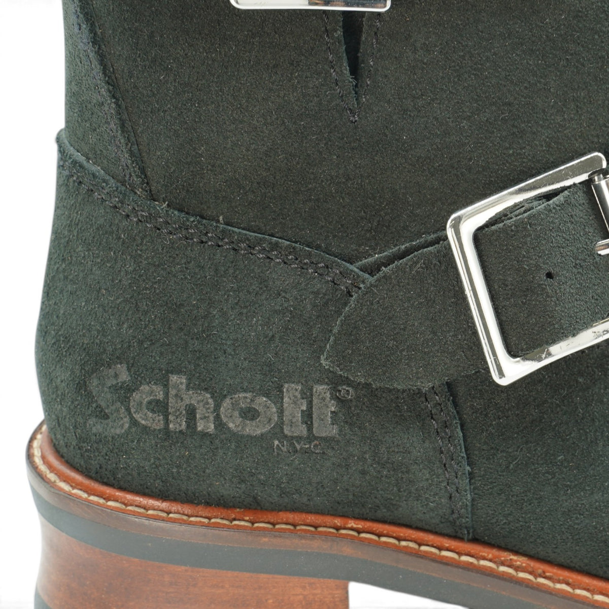 Short Engineer Boots / Black (Suede)（エンジニアショートブーツ）S28002