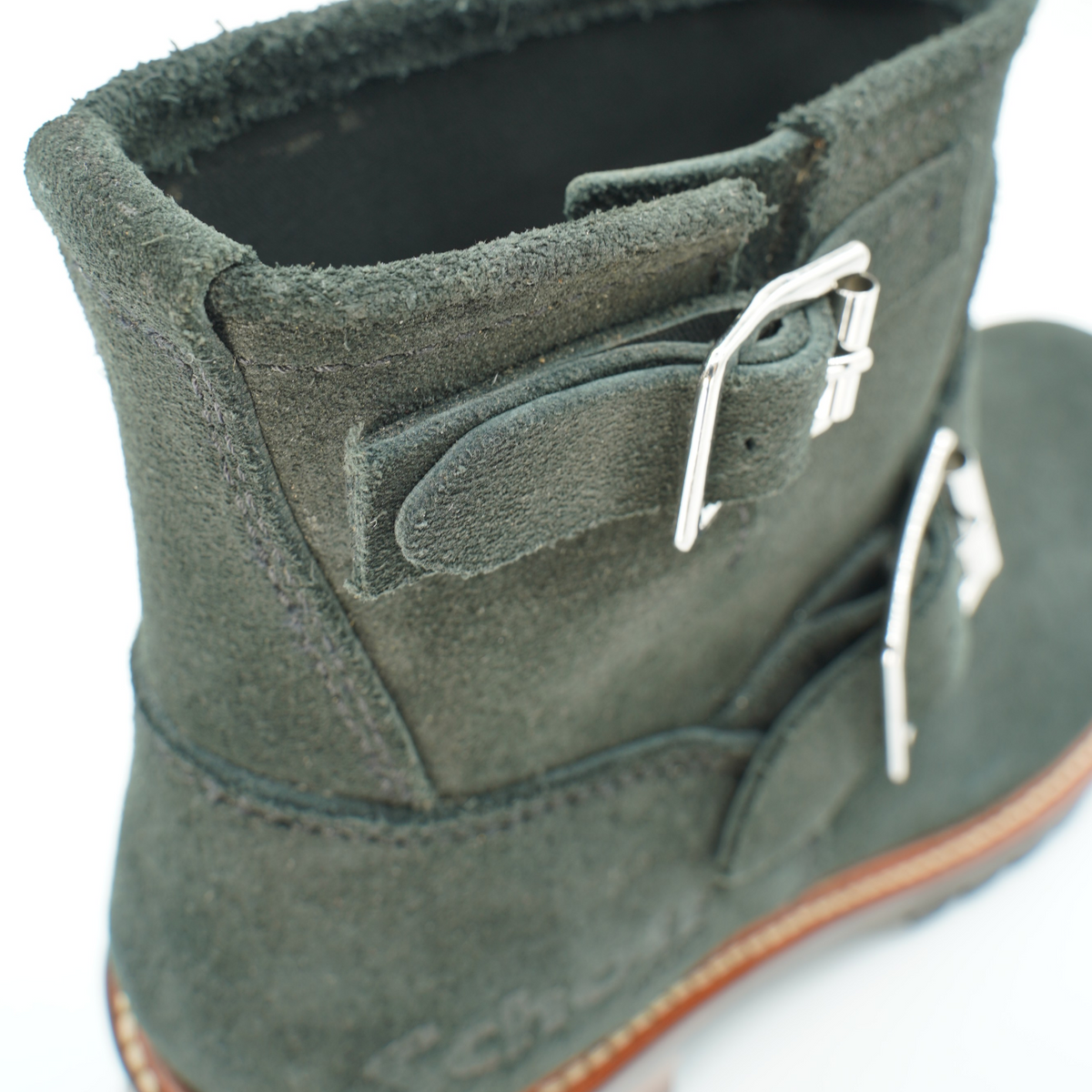 Short Engineer Boots / Black (Suede)（エンジニアショートブーツ）S28002